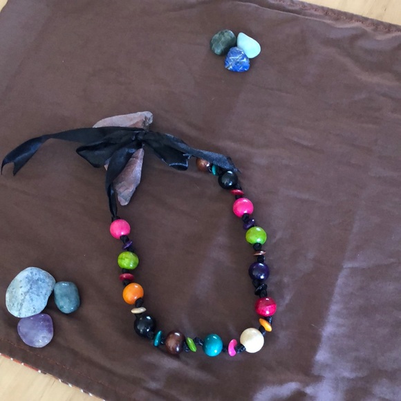 Fair Trade Mahogany Beaded Necklace - Picture 6 of 8